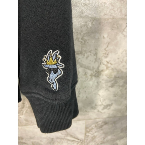 GOAT USA OG Black Hoodie Graphic Print Pullover Men's Size XS Streetwear Style - Picture 3 of 14